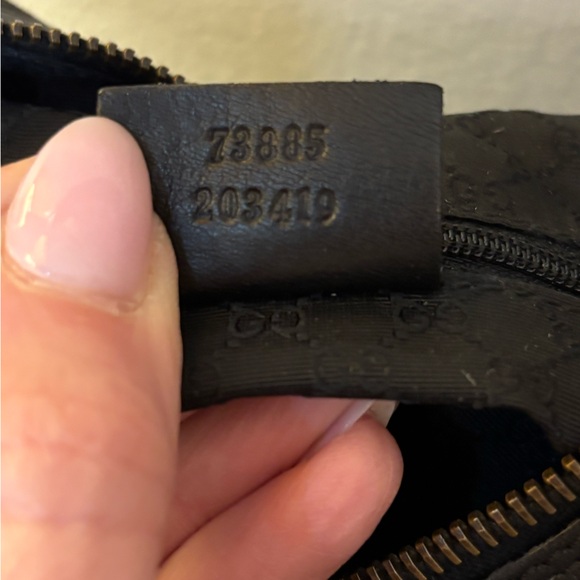 Gucci Black Denim Sherry Web Hobo Bag - Picture 7 of 12